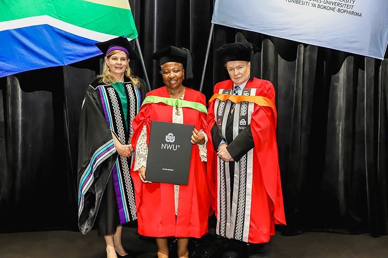 Speaker of North West Provincial Legislature earns PhD 