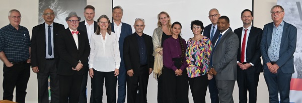 The delegation meets with management and staff from the NWU.
