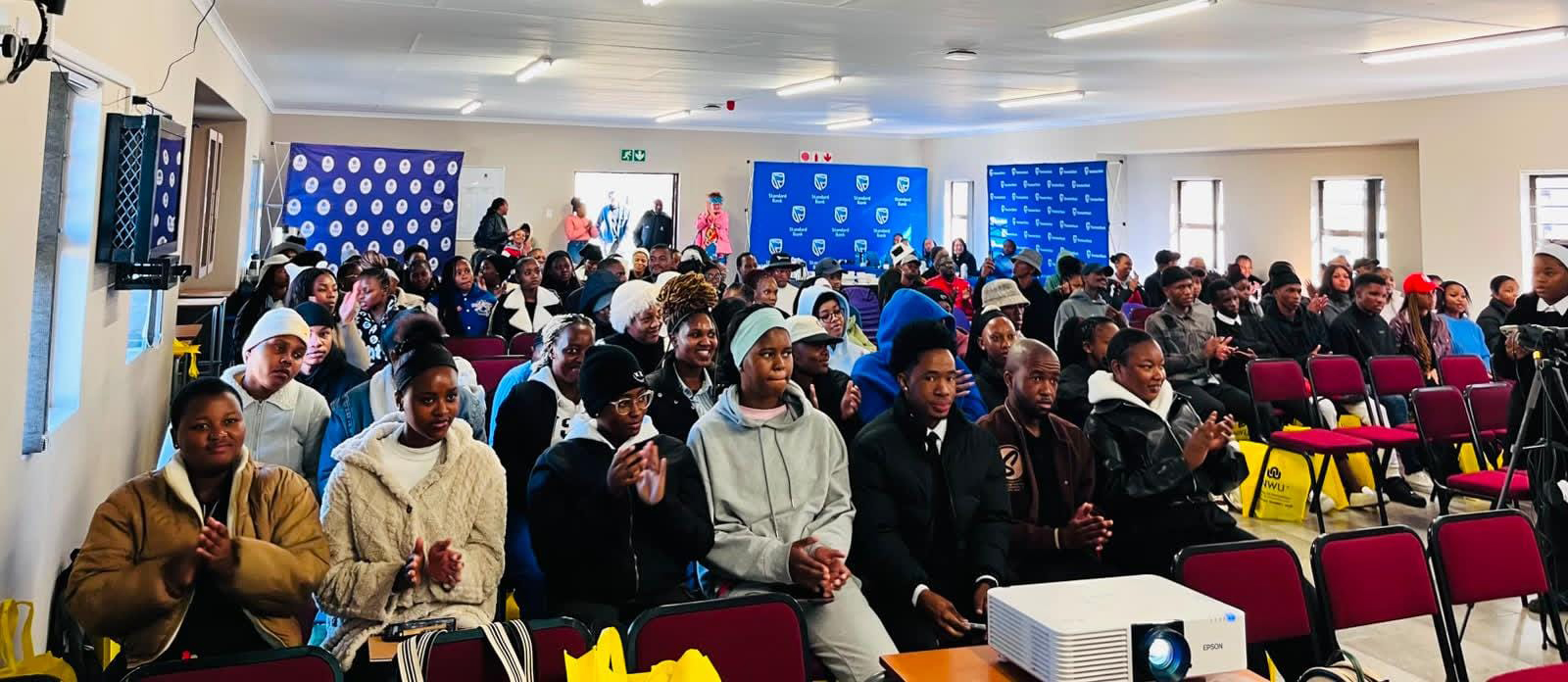 Students attending a summit at the Mahikeng Campus