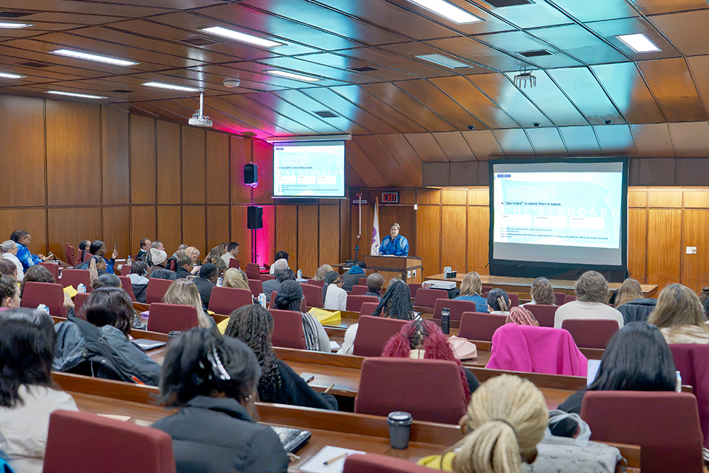 Staff and students during the summit at the Potchefstroom Campus.