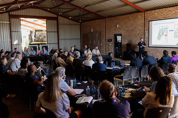 Delegates from more than 30 organisations attending the workshop between the School of Agricultural Sciences and Grain SA.