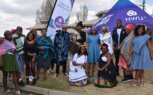 Language Awareness Week featured a reenactment of a traditional African bridal negotiation between the Basotho, Nguni, Tsonga and Venda tribes.