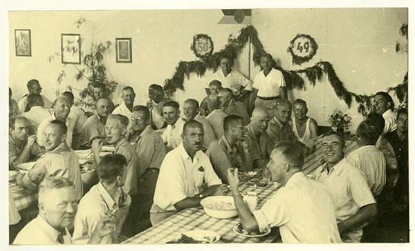 Members of the Ossewabrandwag in the Windhoek internment camp. 