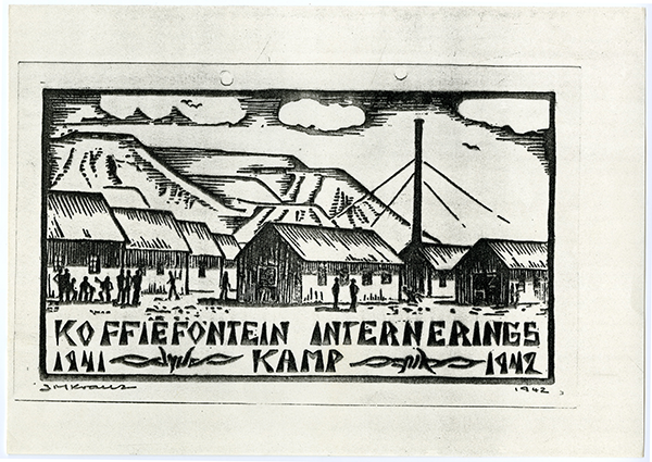 Sketch plan of the Koffiefontein internment camp in the Free State by GRJ. van Greunen. 