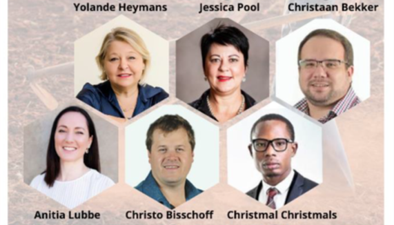 The winning team: Prof Yolande Heymans, Prof Jessica Pool, Prof Anita Lubbe, Prof Christmal Christmals, Dr Christiaan Bekker and Dr Christo Bisschoff. 