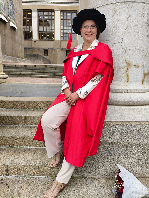 Prof. Welma Lubbe reached a remarkable academic milestone when she graduated with her second PhD from the University of Cape Town (UCT) on Wednesday, 9 September 2026.