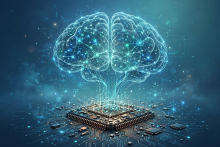 Decorative image depicting AI