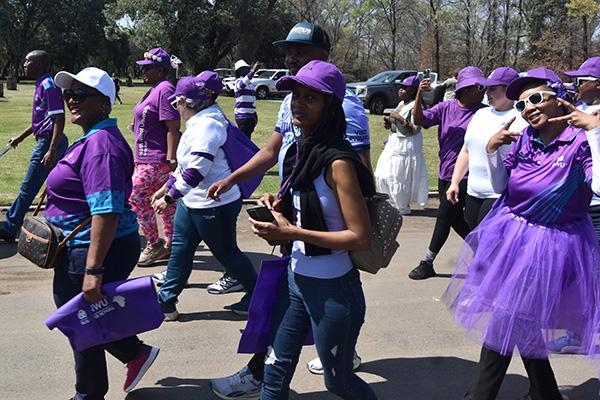 Purple Walk unites NWU community in support of students