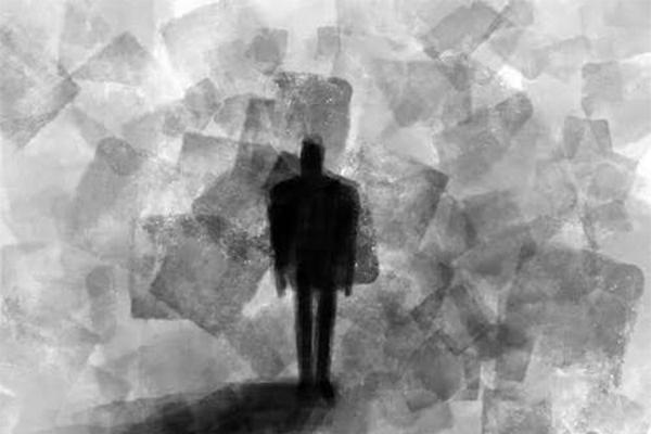 Decorative image: dark silhouette